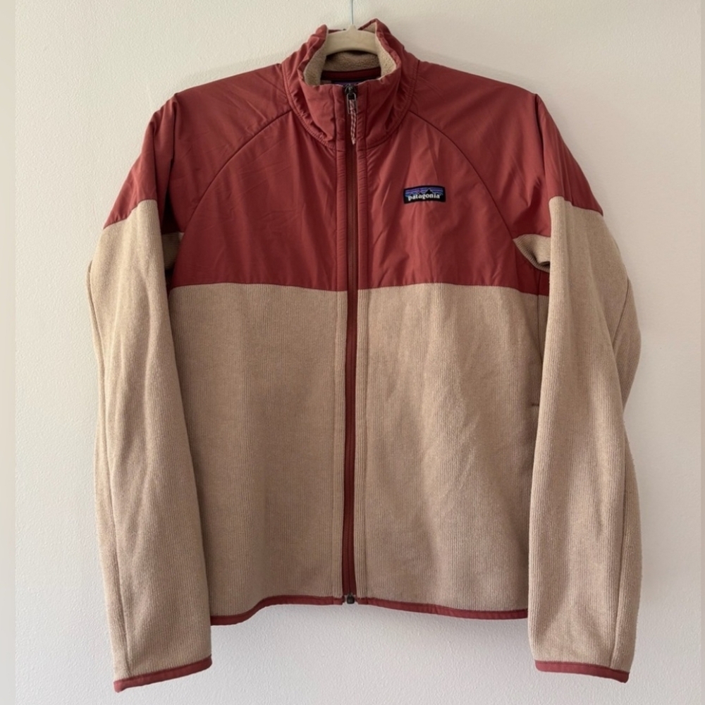 Patagonia Pink and Beige Better Sweater Shelled Jacket